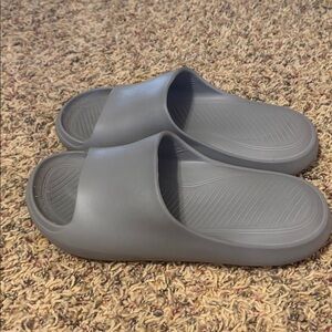 Gray Slide Sandals